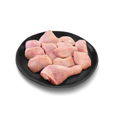 Chicken curry cut with skin